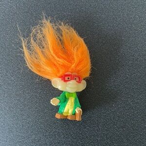 Orange-Haired Troll Doll with Green Outfit 1993